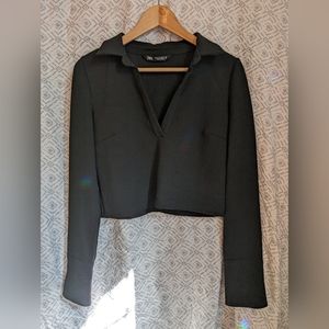 Zara | long sleeved crop top